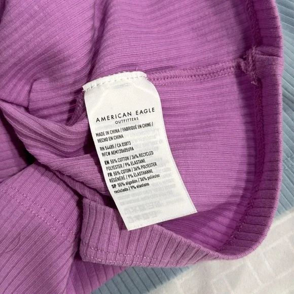 American Eagle ribbed tanks, set of 2, size medium (blue and purple) - Picture 4 of 4